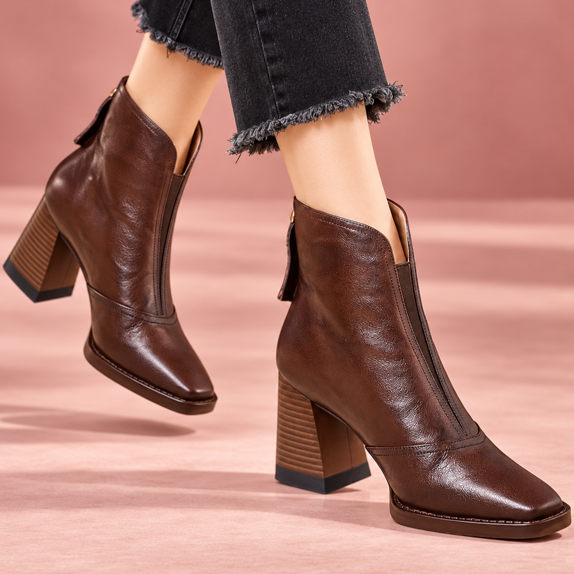 Elena | Botines elegantes de tacón alto