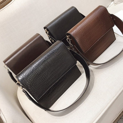 Velluto · Bolso Bandolera Rígido Efecto Cocodrilo