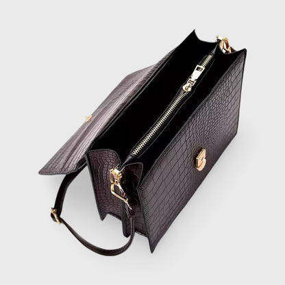 Velluto · Bolso Bandolera Rígido Efecto Cocodrilo