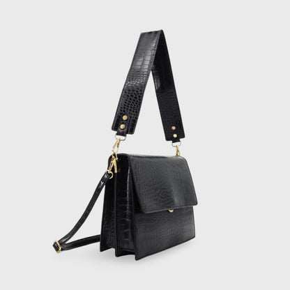 Velluto · Bolso Bandolera Rígido Efecto Cocodrilo