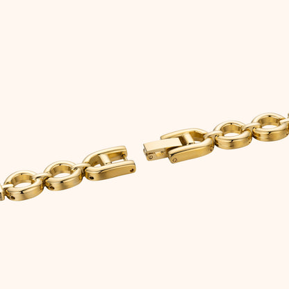 Celina · Reloj de Mujer Dorado con Brazalete Ajustable