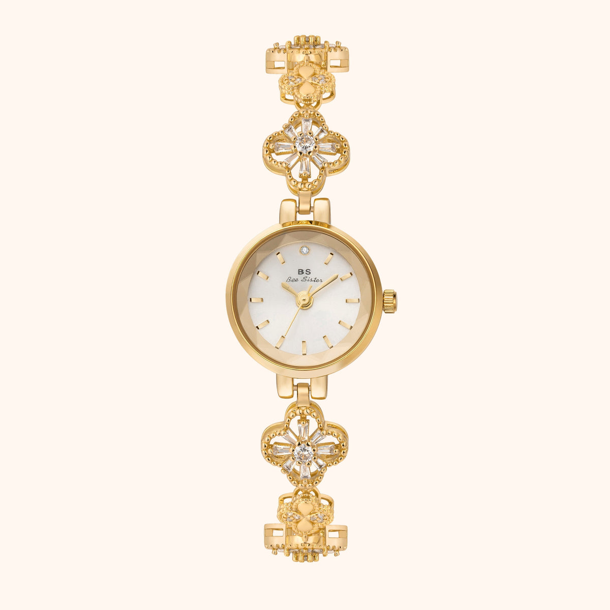 Odette · Reloj de Mujer Dorado con Esfera Blanca 23 mm