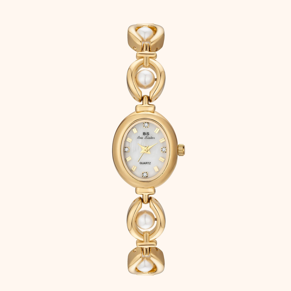 Celina · Reloj de Mujer Dorado con Brazalete Ajustable