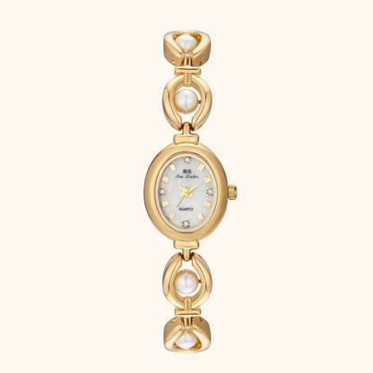 Celina · Reloj de Mujer Dorado con Brazalete Ajustable