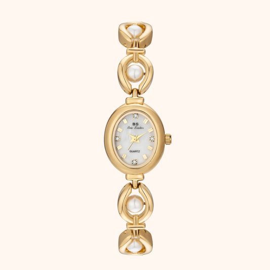 Celina · Reloj de Mujer Dorado con Brazalete Ajustable