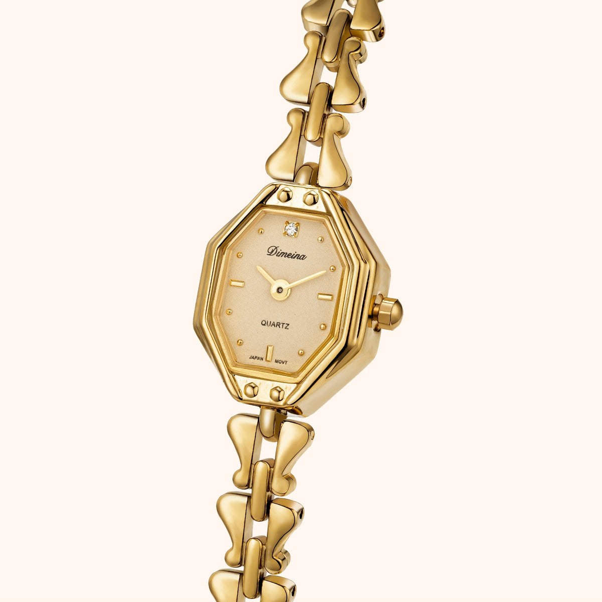 Celeste · Reloj de Mujer Dorado de Acero Inoxidable