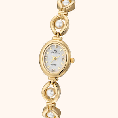 Celina · Reloj de Mujer Dorado con Brazalete Ajustable