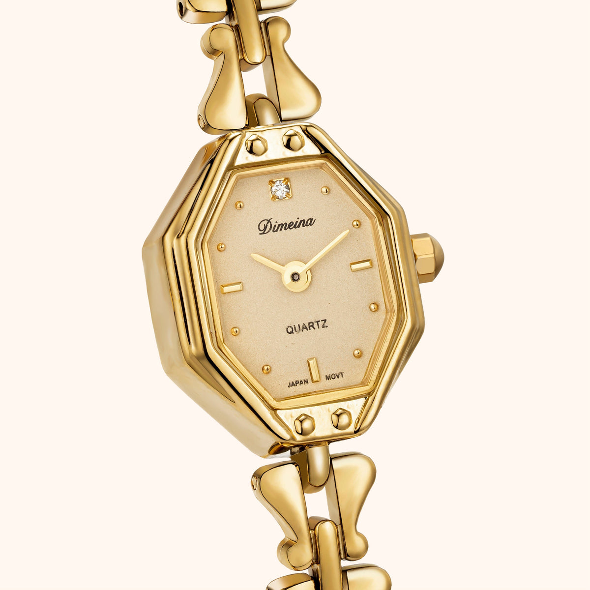 Celeste · Reloj de Mujer Dorado de Acero Inoxidable