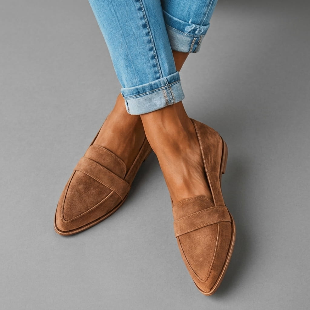 Teodora | Mocasines de ante suave