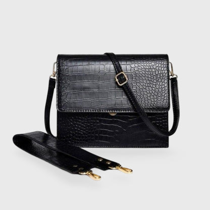 Velluto · Bolso Bandolera Rígido Efecto Cocodrilo