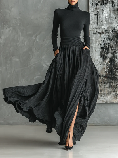 Luna | Conjunto de top y falda larga