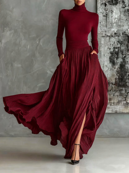 Luna | Conjunto de top y falda larga
