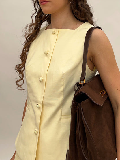 Clara · Bolso Bandolera de Ante Vegano